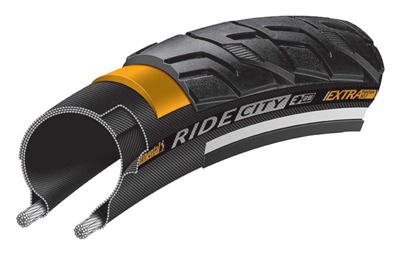Continental Ride City Tyre 700 x 35c Cream/Reflex-1