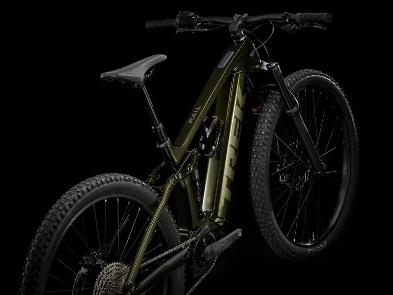 Trek Rail 9.5 Electric Mountain Bike in Black Olive-2