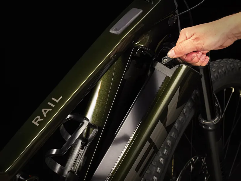 Trek Rail 9.5 Electric Mountain Bike in Black Olive-4