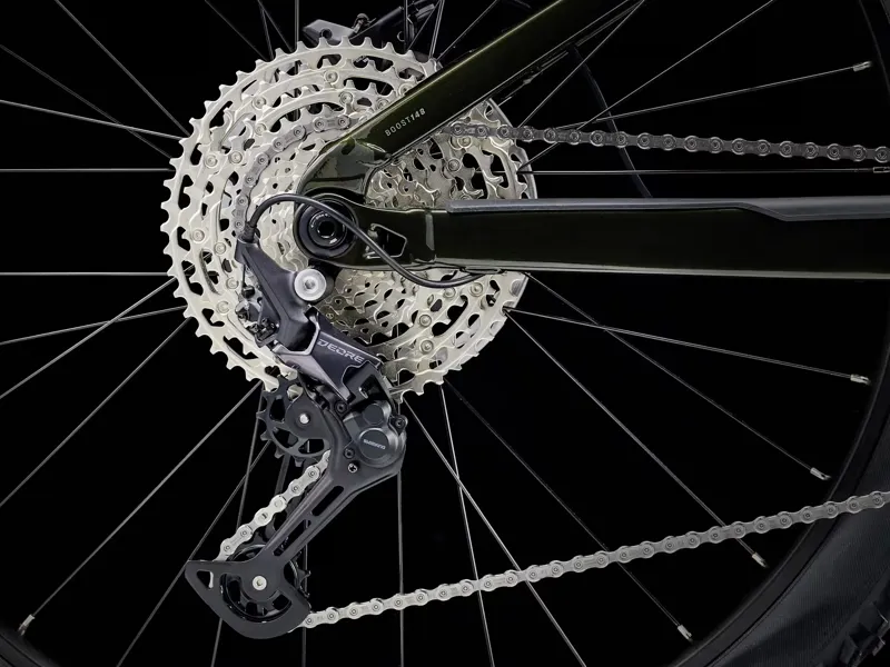 Trek Rail 9.5 Electric Mountain Bike in Black Olive-10