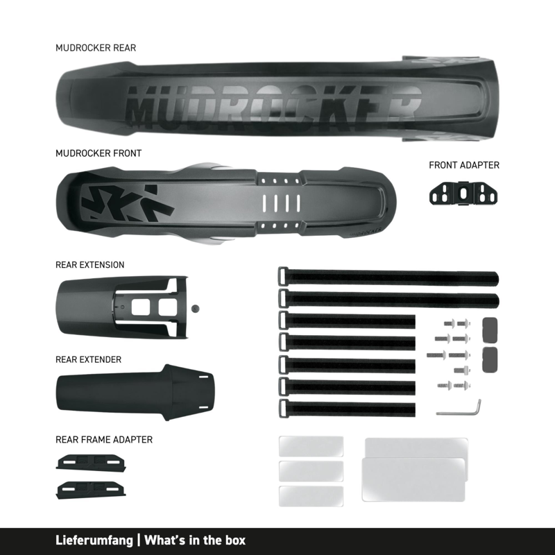 SKS Mudrocker MTB Mudguard Set in Black-10