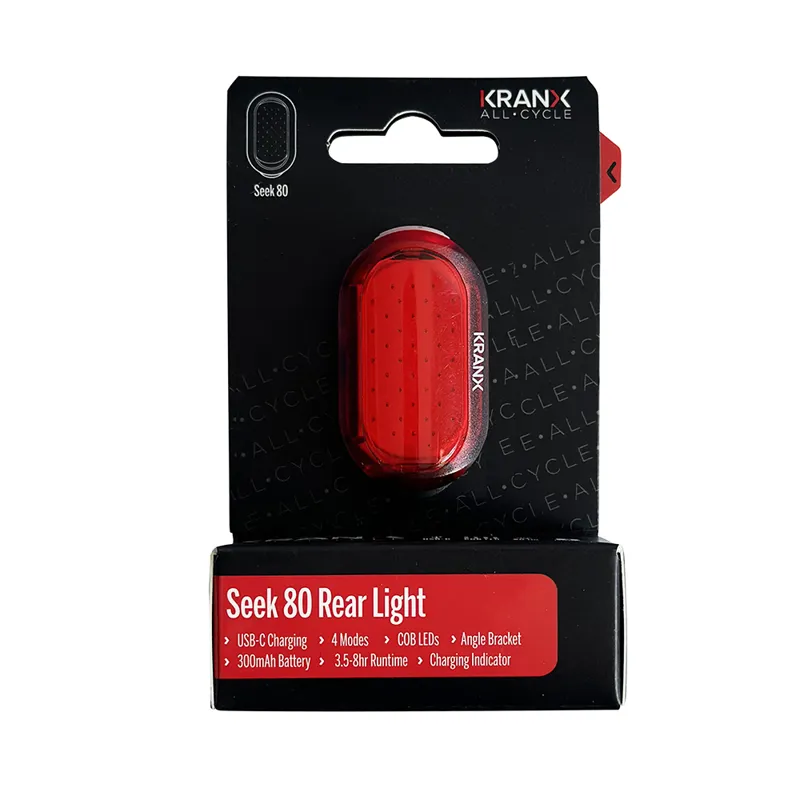 KranX Seek 80 USB-Rechargeable Rear Light - 80 Lumens-3