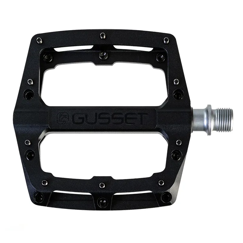 Gusset Slim Jim CNC Pedals in Stealth Black-2