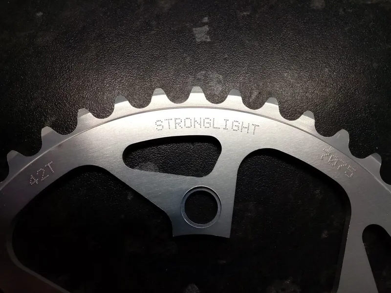 Stronglight Type XC 94 BCD 5-Arm Stainless Zicral 42T Chainring in Silver-1