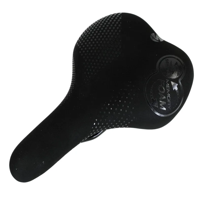 Serfas TBM-10 Tailbones Memory Foam Unisex Comfort Saddle in Black
