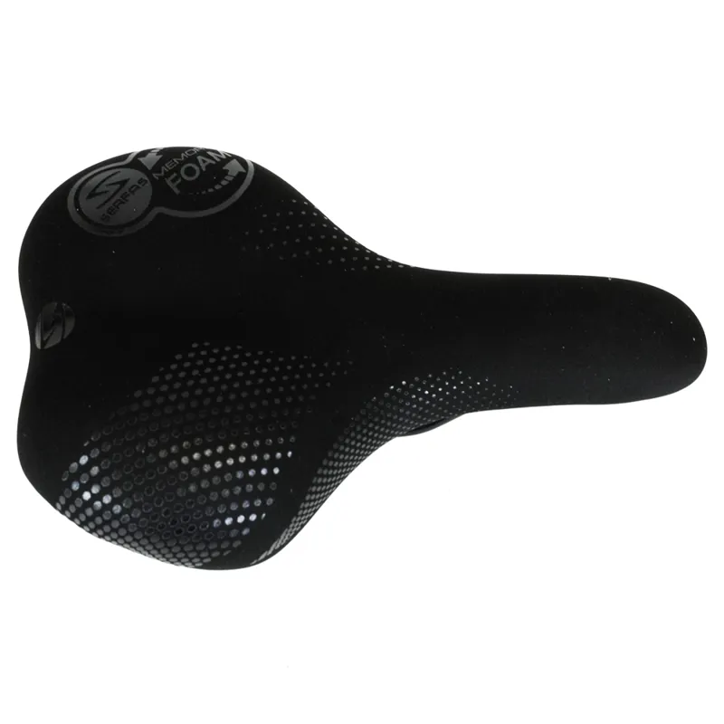 Serfas TBM-10 Tailbones Memory Foam Unisex Comfort Saddle in Black-1