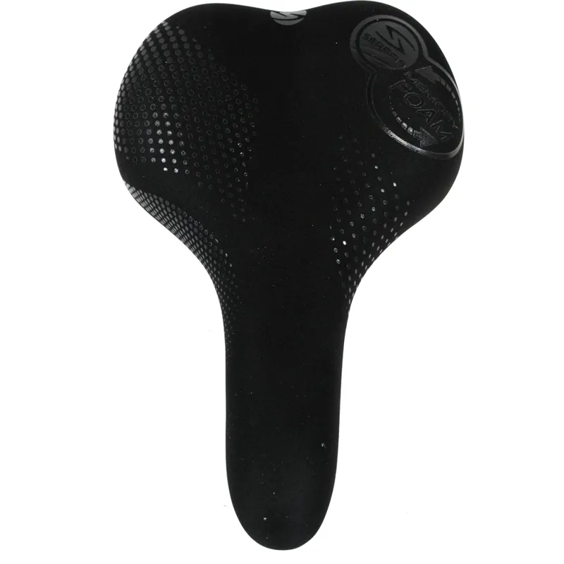 Serfas TBM-10 Tailbones Memory Foam Unisex Comfort Saddle in Black-2