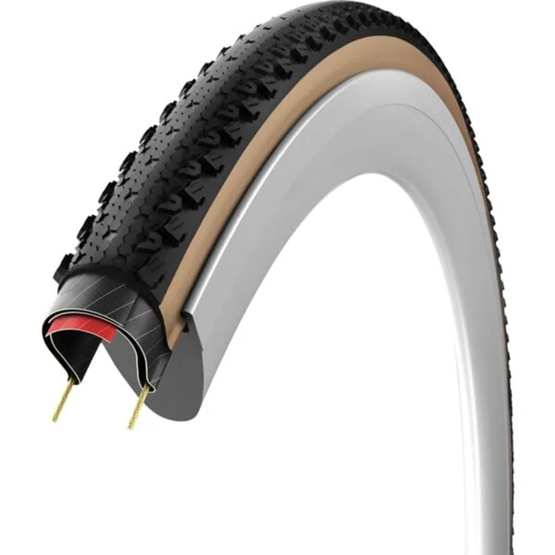 Vittoria Terreno Dry Lite TLR G2.0 Gravel Tyre 700x38c Black/Tan-2