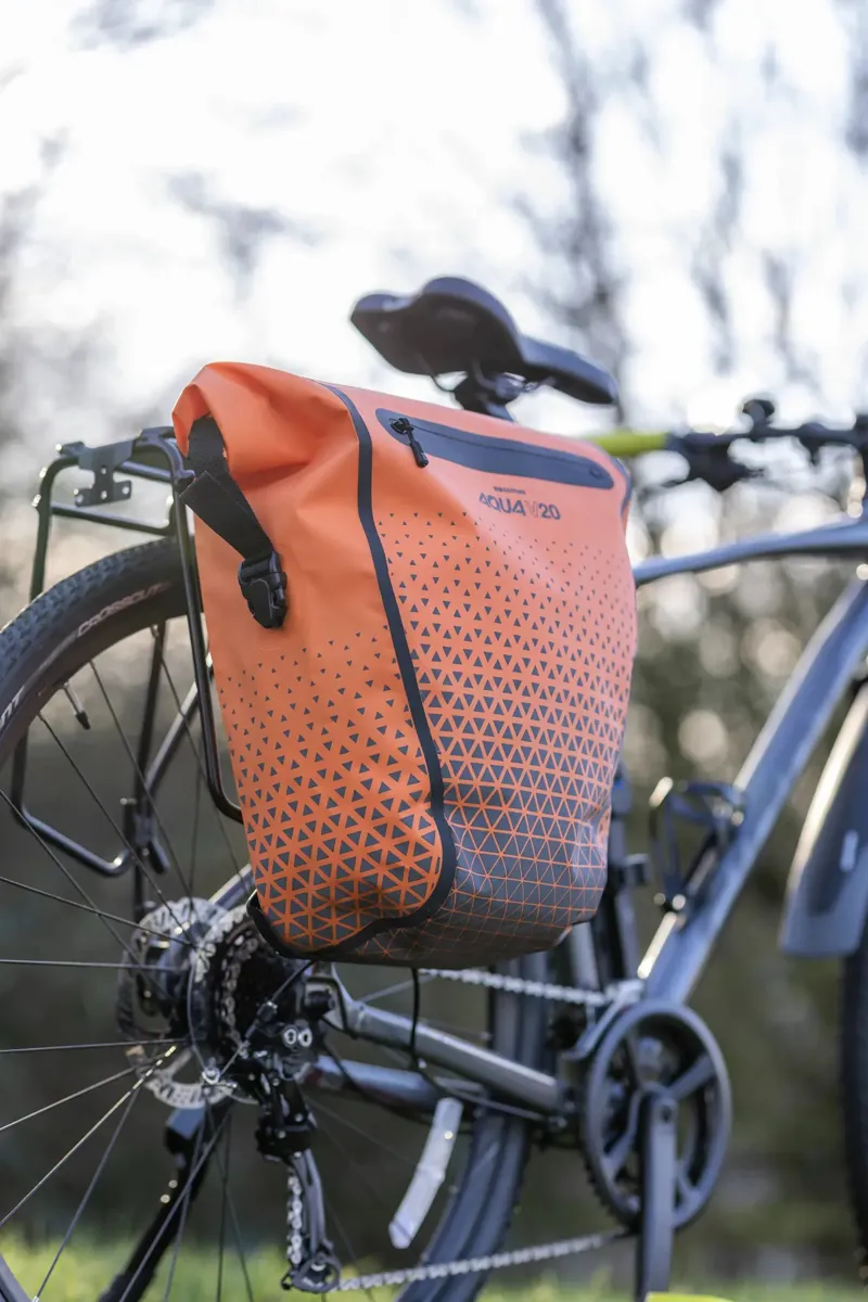 Oxford Aqua V 20 Extreme Visibility Single QR Pannier Bag in Orange-7