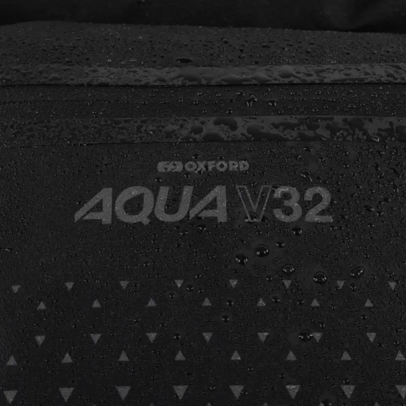 Oxford Aqua V 32 Double Pannier Bag in Black-3
