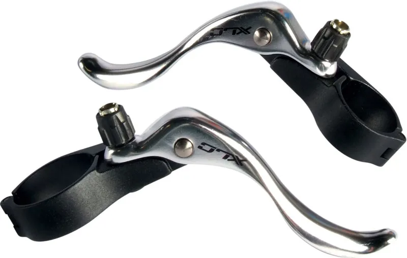 XLC Auxiliary Road Brake Lever Set Silver/Black 31.8mm