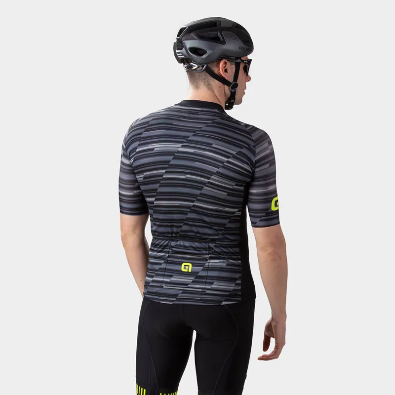 ALE Step Solid Short Sleeved Jersey Black-1