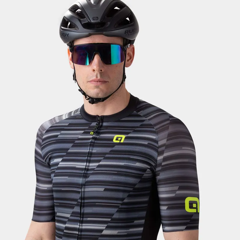 ALE Step Solid Short Sleeved Jersey Black-2