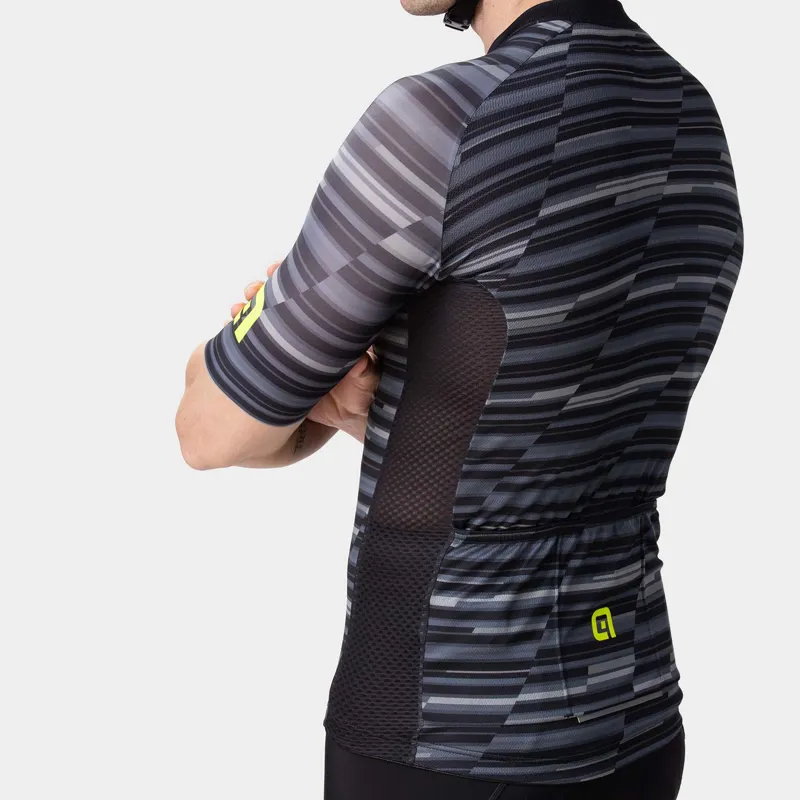ALE Step Solid Short Sleeved Jersey Black-4