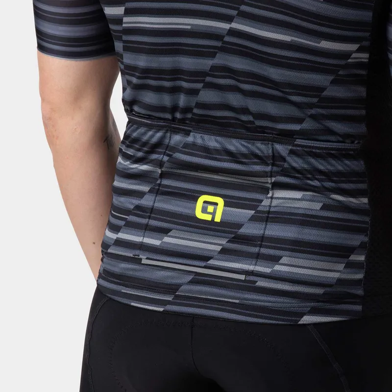 ALE Step Solid Short Sleeved Jersey Black-3