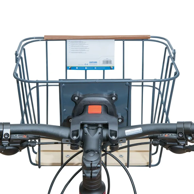 Oxford Quick Release Basket Handlebar Bracket in Black-1