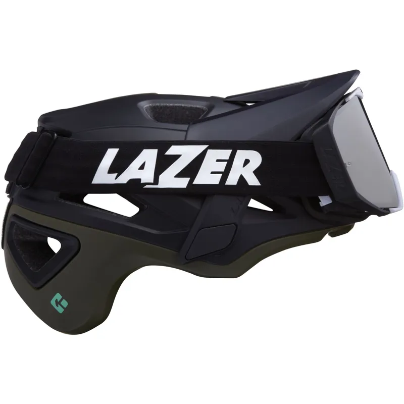 Lazer Jackal KinetiCore Helmet in Dark Blue/Green-5