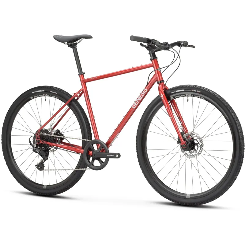 Genesis Croix De Fer 10 Flat Bar Bike in Candy Warhols-1