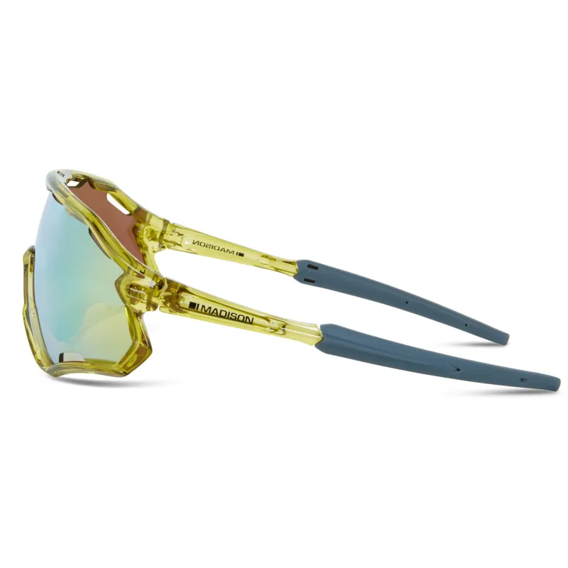 Madison Code Breaker Midnight Green Sunglasses - 3 Lens Pack - Bronze Mirror/Amber/Clear-2