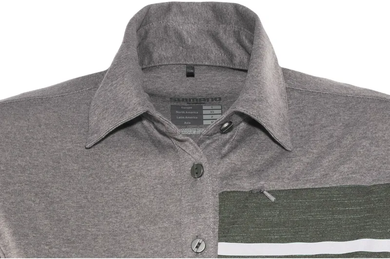 Shimano Women's Transit Polo Jersey XL in Raven Grey-1