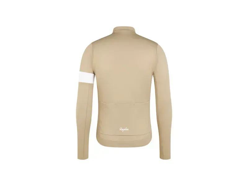 Rapha Men's Core Thermal Long Sleeve Cycling Jersey in Tan-1