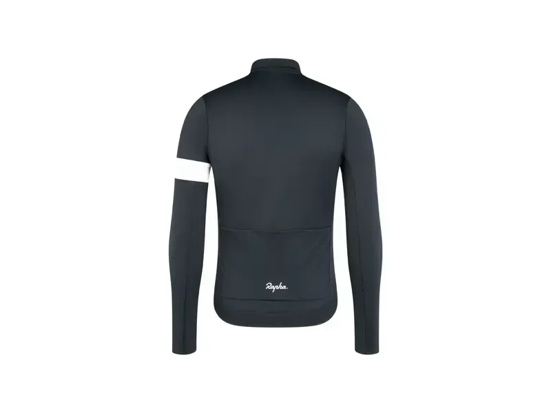 Rapha Men's Core Thermal Long Sleeve Cycling Jersey in Black-1