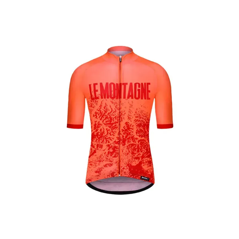 Santini Alpi Short Sleeve Jersey Flashy Orange XL