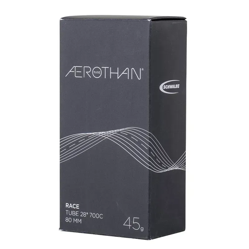 Schwalbe Aerothan Lightweight Tube 28-inch/700C Endur. Race in Black