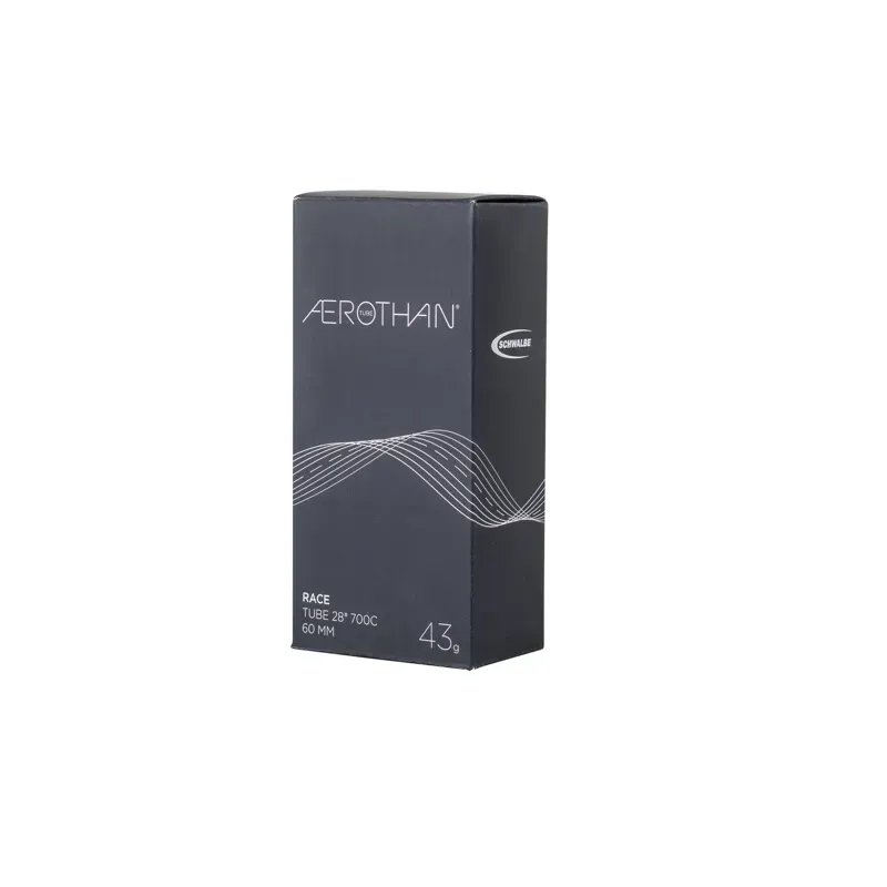 Schwalbe Aerothan Lightweight Tube 28-inch/700C Endur. Race in Black-1