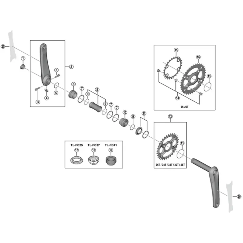 Shimano SM-CRM85 Single Chainring for XT M8100/M8130 30T-1