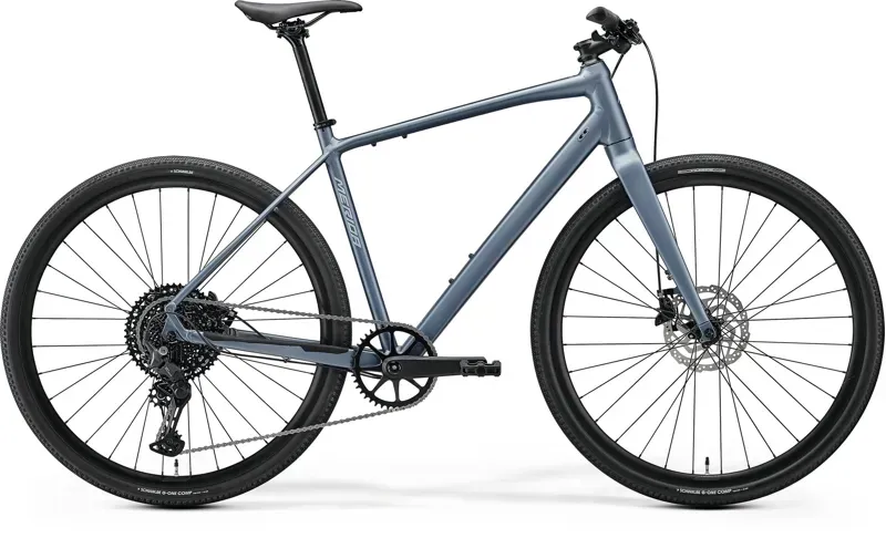 Merida Speeder 300 Hybrid Bike in Steel Blue/Silver