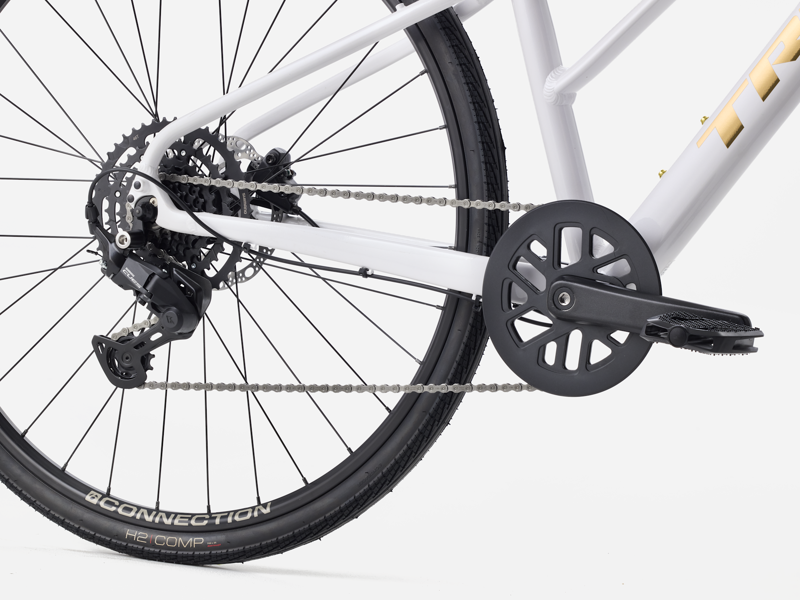 Trek FX 2 Midstep Hybrid Bike in Crystal White-4
