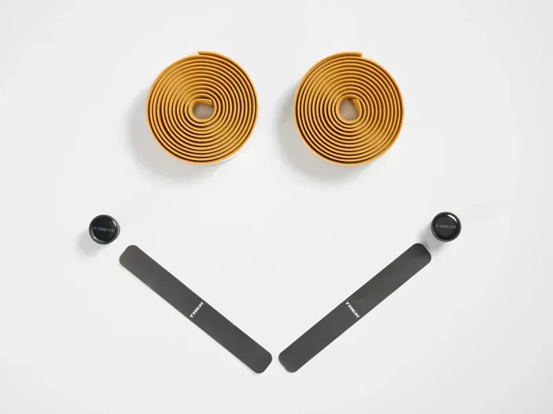 Trek Gel Cork Handlebar Tape Set In Baja Yellow-3