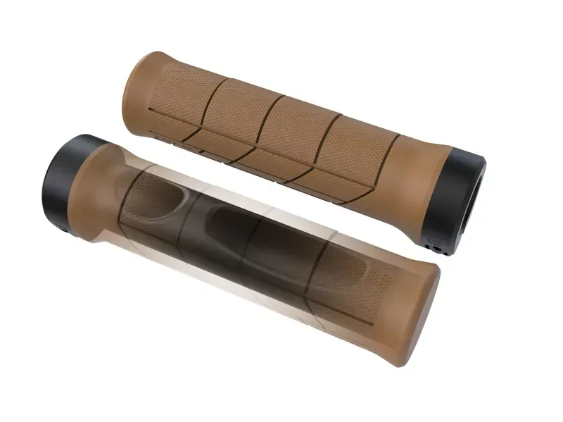 Trek Line Comp 130mm MTB Grip Set in Tan-2