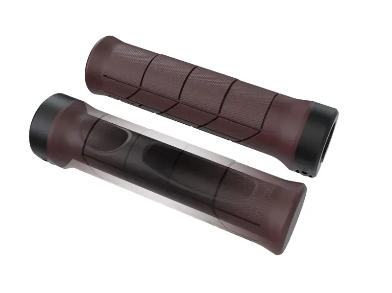 Trek Line Comp 130mm MTB Grip Set in Cobra Blood-2