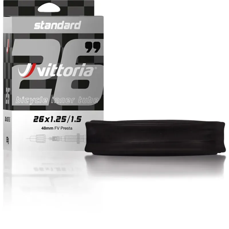 Vittoria Standard 29x2.50/3.0 48mm Presta Valve Inner Tube in Black