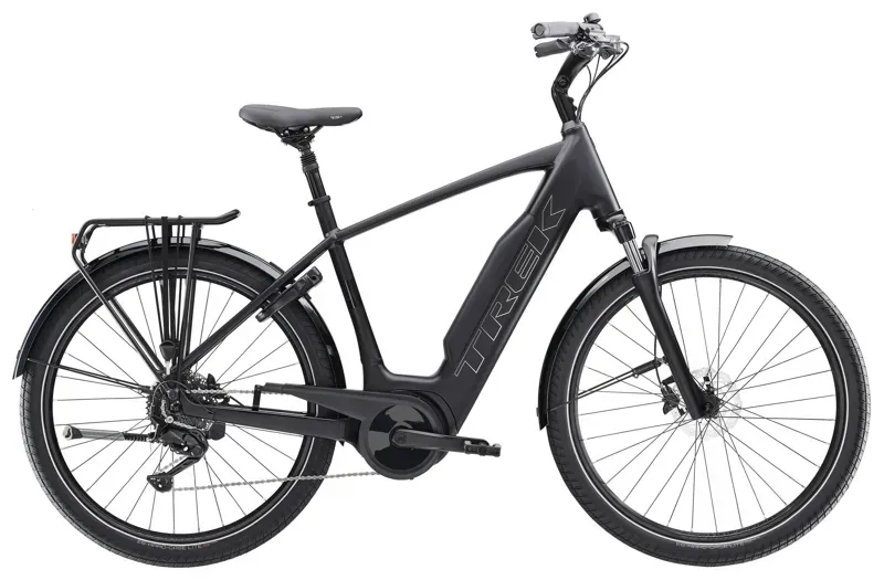 Trek Verve+ 3 725WH E-Hybrid Bike in Matte Trek Black