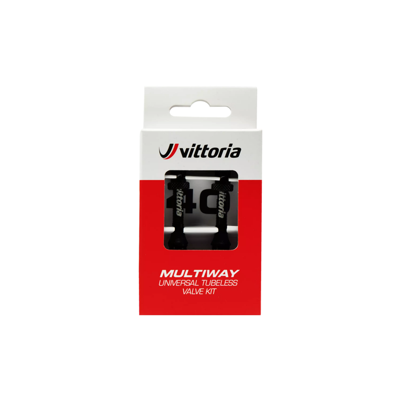 Vittoria Tubeless Multi Valve Set Black 80mm pair-1
