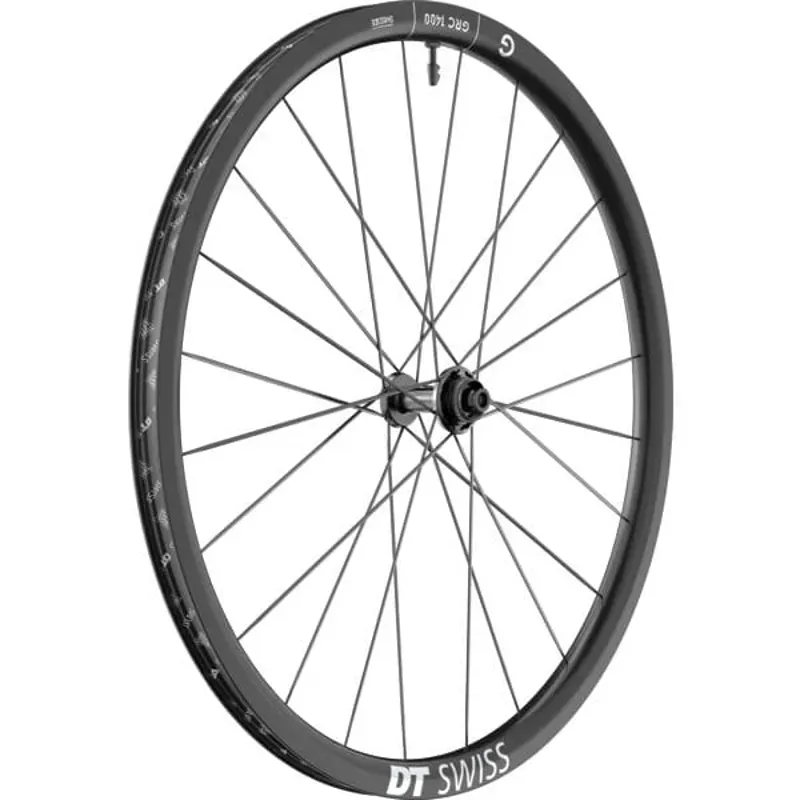 DT Swiss GRC 1400 DiCUT DB 30 12x100mm 700c Front Wheel in Black