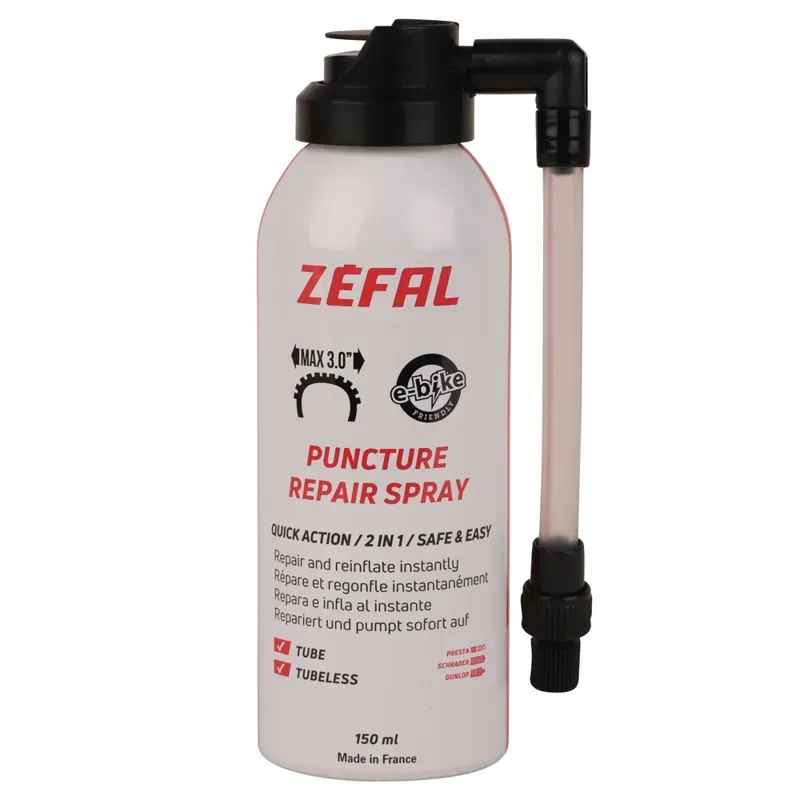 Zefal Repair and Inflate Sealant Spray for Road/Gravel/Hybrid tyres (75ml)