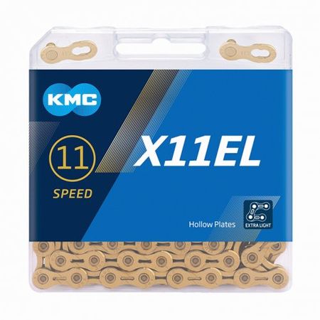 KMC X11EL Gold Extra Light 11 Speed Chain click to zoom image