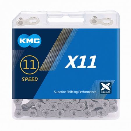 KMC X11 Grey 11 Speed Chain click to zoom image