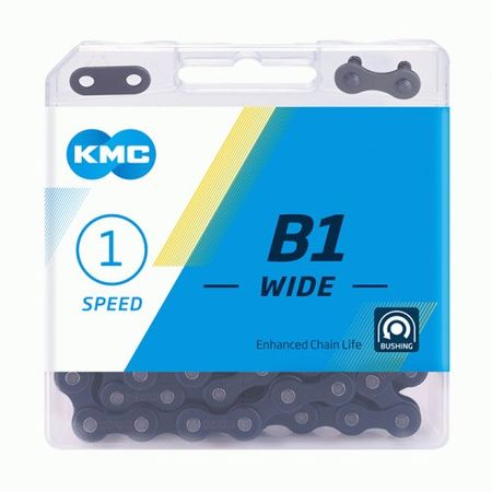 KMC B1 Wide Black 1/8" Single Speed Chain click to zoom image