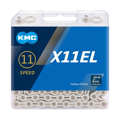 KMC X11EL Silver Extra Light 11 Speed Chain click to zoom image