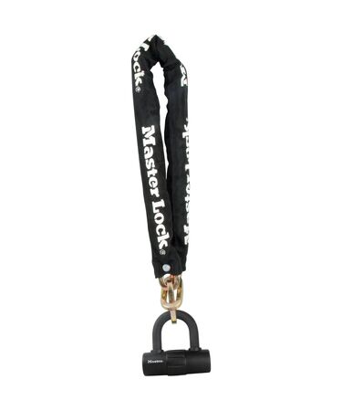 MASTER LOCK 8234EURDPRO Chain Lock with Mini U-Lock - Sold Secure Silver click to zoom image