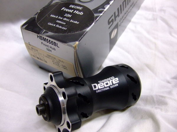 SHIMANO Deore HB-M555 Front Disc Hub click to zoom image