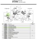 SHIMANO ST-6700 Ultegra Right Hand Name Plate B and Fixing Screws click to zoom image
