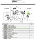 SHIMANO ST-6700 Ultegra Left Hand Name Plate B and Fixing Screws click to zoom image